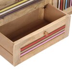 vidaXL Buffet 100 x 30 x 75 cm Bois de manguier massif