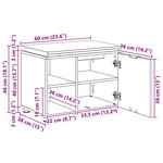 vidaXL Banc d'entrée avec coussin Uni Blanc 60 x 38 x 46 cm