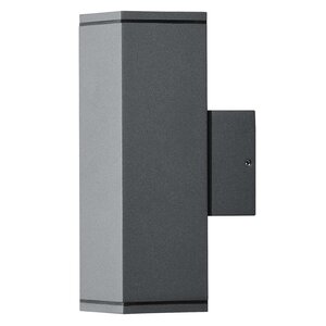 KONSTSMIDE Applique murale Monza double carrée Gris foncé