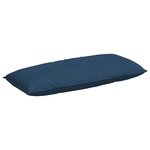 vidaXL Coussin de Dos Bleu 120 x 19 x 50 cm tissu