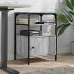 vidaXL Support d'imprimante à 3 niveaux sonoma gris 50x40x76 cm
