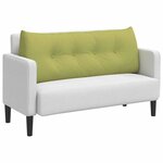 vidaXL Coussin de Dos Vert clair 120 x 24 x 50 cm tissu