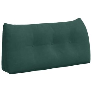 vidaXL Coussin de Dos Vert foncé 100 x 24 x 50 cm Velours