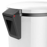 Hailo poubelle à pédale pure taille m 12 l blanc 0517-030