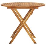 vidaXL Mobilier à dîner de jardin pliable 5 Pièces Bois d'acacia solide