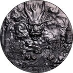 WINGED DRAGON OF PROTECTION 9 Dragons Series 5 Once Argent Monnaie 18888 Francs Chad 2024