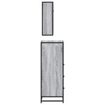 vidaXL Ensemble de meubles de salle de bain 3 Pièces Sonoma gris