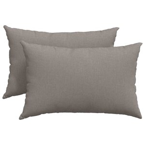 vidaXL Coussins de canapé 2 Pièces Taupe 60 x 40 cm tissu