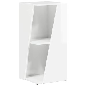 vidaXL Étagère latérale Blanc brillant 33 x 32 x 70 5 cm