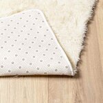 vidaXL Tapis Shaggy à poils longs NAVARRA crème 120x170 cm polyester