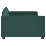 vidaXL Lit de repos sans matelas vert foncé 100x200 cm velours
