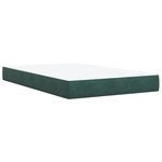 vidaXL Sommier à lattes de lit avec matelas vert foncé 120x190 cm