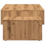 vidaXL Table basse chêne artisanal 105x55x32 cm bois d'ingénierie