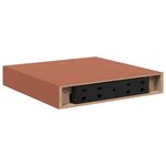 vidaXL Étagère Murale 4 Pièces Rouge 23 x 23 5 x 4 cm Bois d'ingénierie