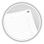 Cahier reliure spirale 21 x 29 7 cm 180 pages ligné 7 mm papier 90g OXFORD