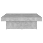 vidaXL Table basse Gris béton 90x90x28 cm Aggloméré