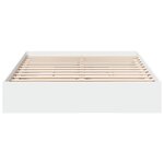 vidaXL Cadre de lit avec tiroirs sans matelas blanc 160x200 cm