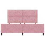 vidaXL Lit à ressorts avec tête de lit Rose 180 x 200 cm Velours