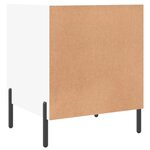 vidaXL Tables de chevet 2 Pièces blanc brillant 40x40x50 cm