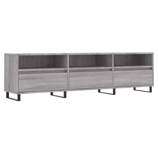 vidaXL Meuble TV sonoma gris 150x30x44 5 cm bois d'ingénierie