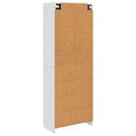 vidaXL Ensemble de Meubles 2 Pièces Blanc brillant 66 x 34 5 x 87 cm