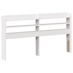 vidaXL Cadre de lit avec tête de lit sans matelas blanc 120x200 cm
