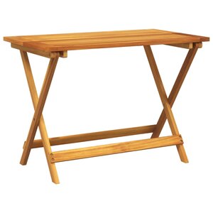 vidaXL Table pliable de jardin 90x52 5x65 cm bois d'acacia solide