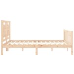 vidaXL Cadre de lit sans matelas bois de pin massif
