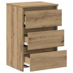 vidaXL Tables de chevet 2 Pièces chêne artisanal bois d'ingénierie
