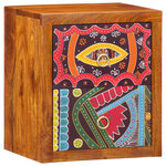 vidaXL Cabinet de chevet avec tiroir 2 Pièces Marron 35 x 30 x 40 cm