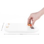 LITTLE BALANCE 8346 Kinetic Flower, Balance de cuisine sans pile, Rechargeable par son bouton Little Balance, 5 kg / 1 g, Orange
