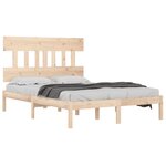 vidaXL Cadre de lit sans matelas 150x200 cm bois massif