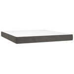 vidaXL Matelas de lit à ressorts ensachés 160x220x20 cm velours