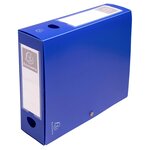 Boite De Classement À Pression Dos 80mm Polypropylène 7/10e Opaque - A4 - Bleu - X 10 - Exacompta