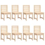 vidaXL Ensemble à manger de jardin 11 Pièces bois massif de pin