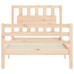 vidaXL Cadre de lit sans matelas bois massif