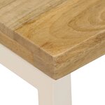 vidaXL Table basse 100x50x35 cm Bois de manguier solide et acier