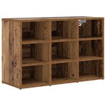 vidaXL Cabinet à chaussures Bois ancien 103x30x51 cm Bois d'ingénierie