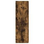 vidaXL Meuble TV mural Chêne fumé 30 x 31 x 100 cm Bois d'ingénierie