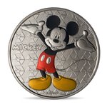 Mini-médaille colorisée mickey