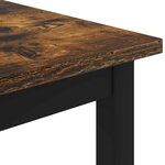 vidaXL Table basse Chêne Fumé 100 x 100 x 45 cm Bois d'ingénierie