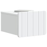 vidaXL Cabinet de chevet mural 2 Pièces Blanc 33 x 34 5 x 24 cm