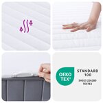 vidaXL Matelas en mousse moyennement doux 80x200 cm