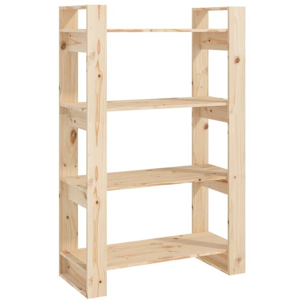 vidaXL Bibliothèque/Séparateur de pièce 80x35x125 cm Pin massif