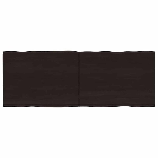 vidaXL Dessus de table bois massif traité bordure assortie