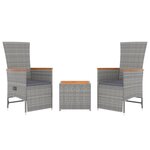 Ensemble de Salon de jardin meuble d'extérieur ensemble de mobilier 3 pièces gris poly rotin et acacia 02_0014203