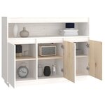 vidaXL Buffet Blanc 104 5x34x80 cm Bois massif de pin