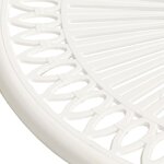 vidaXL Table de jardin Blanc 62x62x65 cm Aluminium coulé