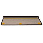 vidaXL Tapis d'escalier autocollants 15 Pièces 65x21x4 cm Anthracite