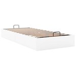 vidaXL Cadre de lit ottoman sans matelas blanc 100x200 cm similicuir